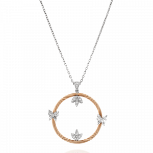 Outlet Pendants And Necklaces: תליון מעגל פרפרים PE1156.6.04.01