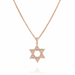 Judaica Pendants: Star Of David Diamond Pendant PE2002.5.07.01