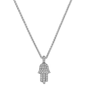 Women's Diamond Jewelry: Hamsa Diamond Pendant - 2.5 CM PE2307.1.15.01