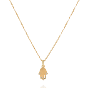 Diamond Necklaces and Pendants: Hamsa 5 Diamonds Mini Pendant PE2311.0.01.01