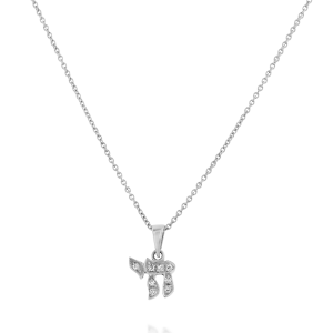 JB: Chai Diamonds Pendant - 0.7 CM PE2406.1.02.01