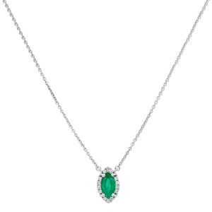 Diamond Pendants: Jordan Emerald Diamonds Necklace PE2700.1.14.08