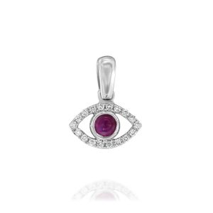 Jewelry Under $1,250: Ruby Diamonds Eye Pendant 1 CM PE3650.1.07.07