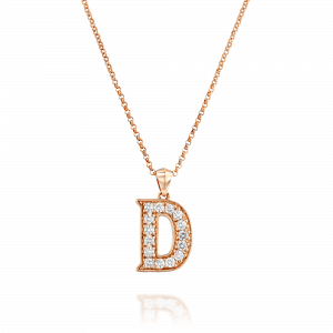 Diamond Necklaces: Diamond D Pendant PE5051.5.10.01