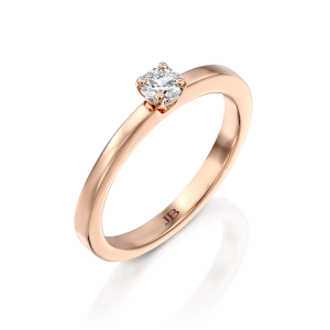 Gold Rings: Classic Diamond Ring - 0.2 Carat RI0005.5.04.01