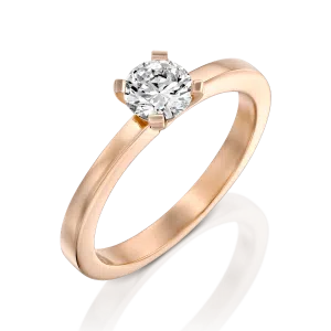 טבעות אירוסין: טבעת אירוסין יהלום שיבוץ מרטיני - 0.5 קראט RI0005.5.10.01