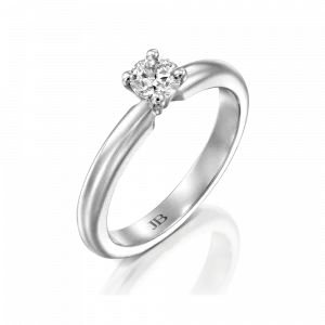 טבעות אירוסין: טבעת אירוסין יהלום שיבוץ מרטיני - 0.35 קראט RI0006.1.07.01