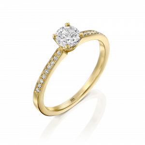 טבעות לאישה: טבעת אירוסין יהלומים - 0.6 קראט RI0042.0.13.01