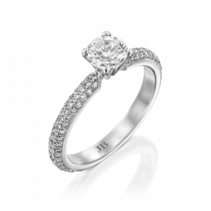 Engagement Rings: Pave Diamond Engagement Ring - 1.2 Carat RI0044.1.17.01