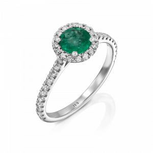 טבעות משובצות אבני חן: טבעת דיאנה אמרלד יהלומים RI0057.1.16.08