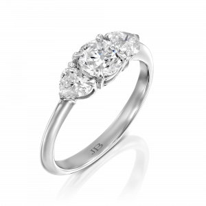 טבעות לאישה: טבעת סוליטר לבבות RI0164.1.17.01