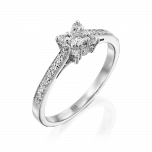 מתחתנים: טבעת אירוסין יהלומים - 0.4 קראט RI0700.1.08.01