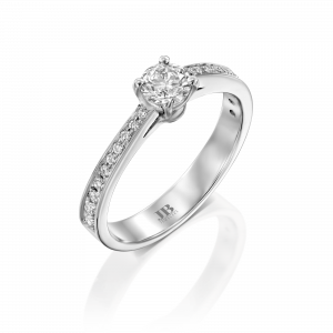 טבעות לאישה: טבעת אירוסין יהלומים - 0.4 קראט RI0705.1.13.01