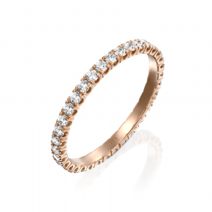 תכשיטי יהלומים לאישה: טבעת איטרניטי יהלומים - 0.02 RI1001.5.14.01