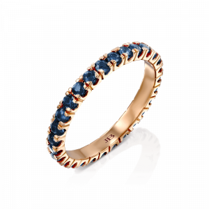 טבעות משובצות אבני חן: טבעת איטרניטי ספירים - 0.035 RI1006.5.16.28