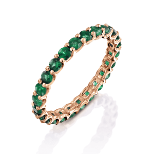 Emerald-Jewelry: Emerald Eternity Ring - 0.05 RI1041.5.18.27