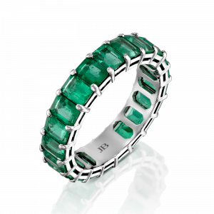 Eternity Rings: Emerald Eternity Ring - 0.185 RI1162.1.26.27