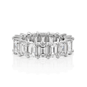 טבעות לאישה: טבעת איטרניטי יהלומים בחיתוך אמרלד - 0.50 קראט RI1164.1.37.01