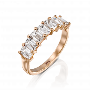 תכשיטי יהלומים: טבעת חצי איטרניטי יהלומים – 0.23 RI1511.5.19.01