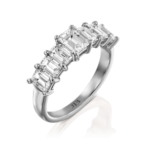 Women's Rings: Emerald Cut Diamond Ring RI1514.1.20.01
