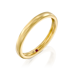מתנות לגבר: טבעת זהב דקה קלאסית RI2007.0.01.26