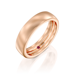 מתנות לגבר: טבעת זהב רחבה קלאסית RI2009.5.01.26