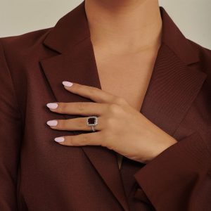 טבעות לאישה: טבעת דיאנה גארנט יהלומים RI2521.1.30.18