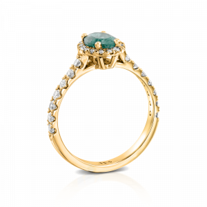 Women's Diamond Jewelry: Oval Emerald & Diamonds Diana Ring RI2710.0.19.08