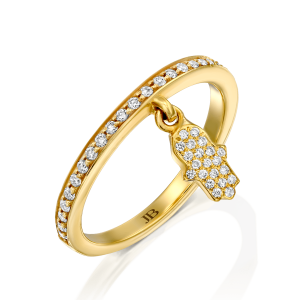 Outlet - Final Sale: טבעת מוטיב חמסה יהלומים RI5101.0.06.01