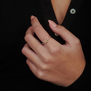 טבעות לאישה: טבעת פרפר יהלומים RI6008.0.07.01