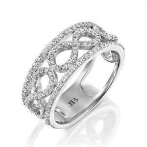 Outlet - Final Sale: טבעת יהלומים אינפיניטי RI6017.1.08.01