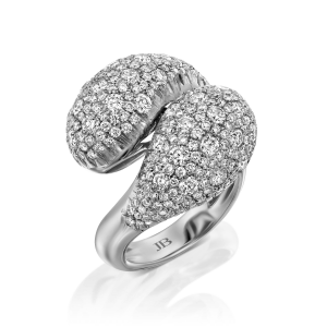 Outlet Rings: Kissing Diamond Teardrop Ring RI6021.1.26.01