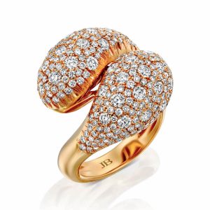 Outlet Rings: Kissing Diamond Teardrop Ring RI6021.6.26.01