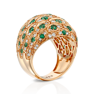 Emerald-Jewelry: Diamond & Emerald Net Ring RI6057.5.22.08