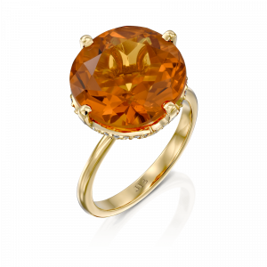 תכשיטים משובצים אבני חן: טבעת קווין ציטרין RI9200.0.37.71